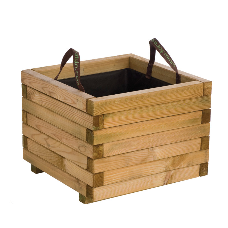 Jardinière Baroque en Pin traité autoclave 3 - L.