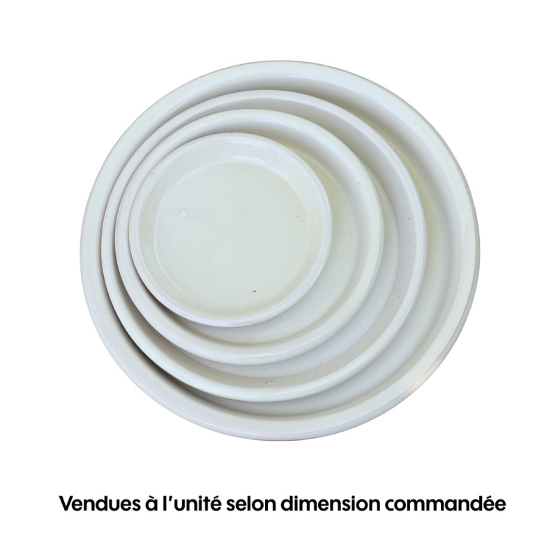 Soucoupe crème - D. 18cm