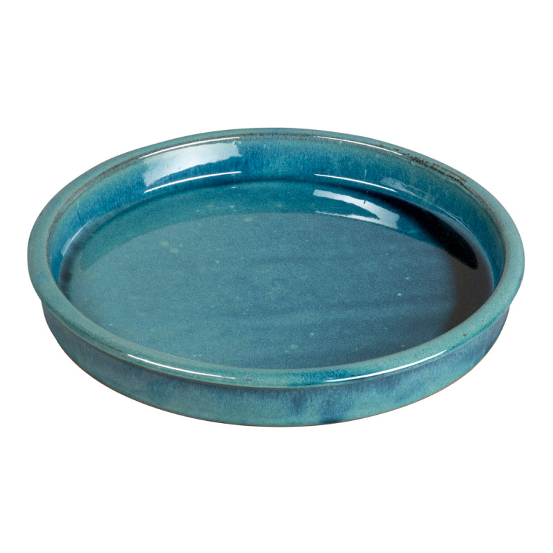 Soucoupe Shanghai ronde bleu - D. 40cm