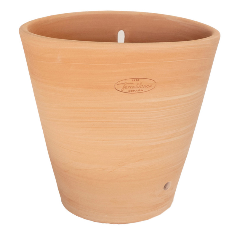 Applique murale Vaso, pot de fleurs en terre cuite