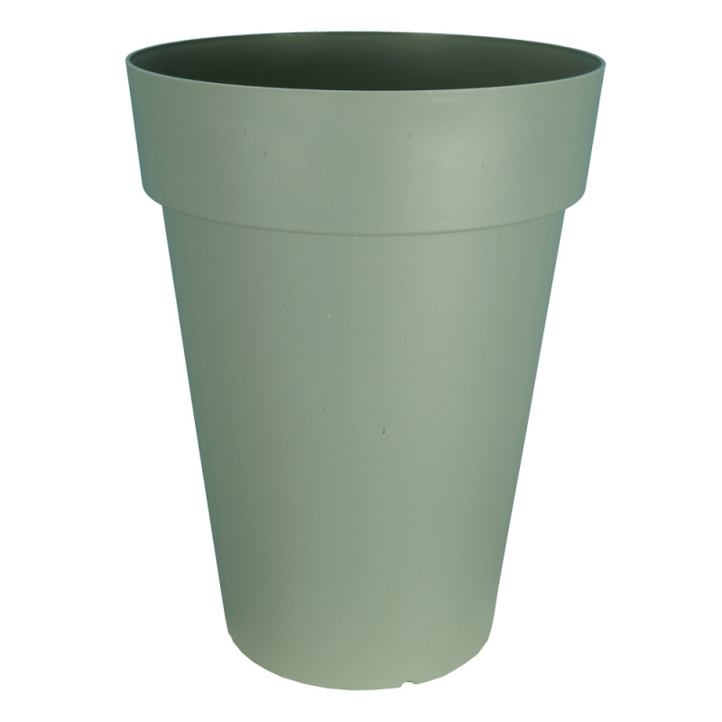 Pot Soleilla - H. 66cm, vert argile