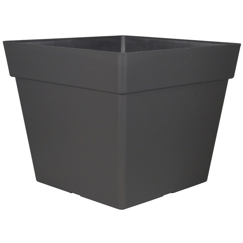 Pot carré Enzo 30, coloris Ardoise - L. 29xl. 29xH