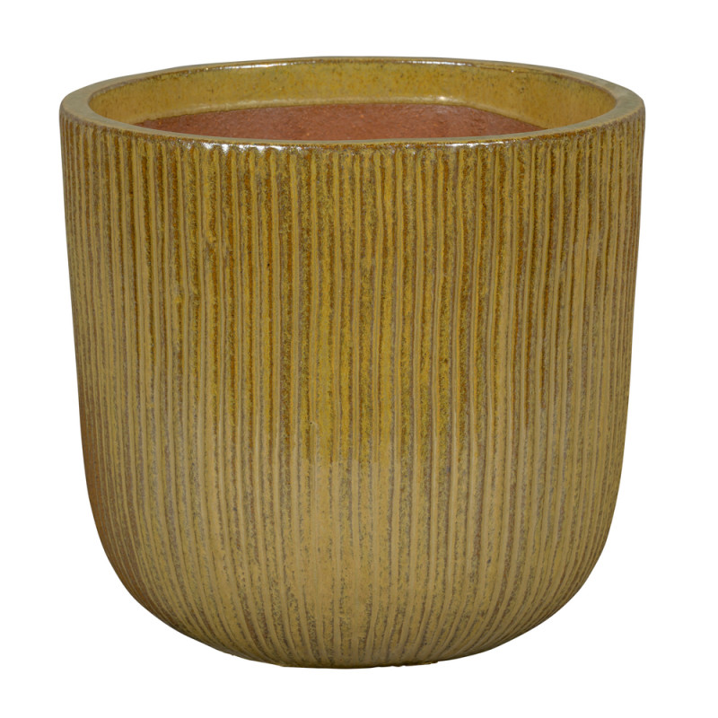 Pot Verti, coloris champagne D30xH30cm