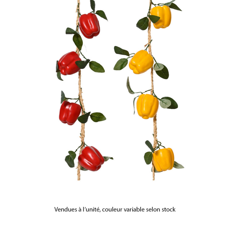 Guirlande poivron - coloris mixte - 140cm