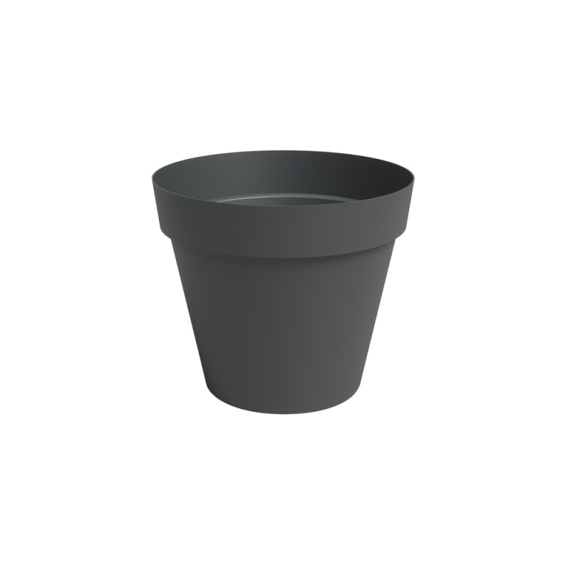 Pot Agape, coloris anthracite - D. 20cm