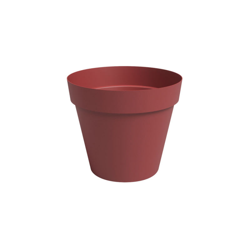 Pot Agape, coloris rouge foncé - D. 30cm
