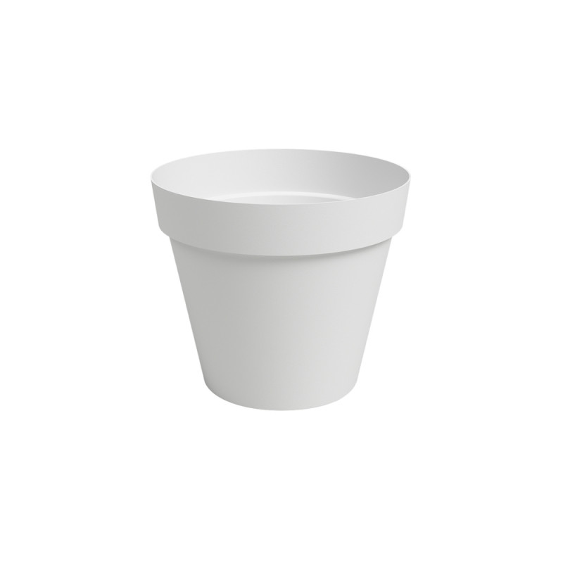 Pot Agape, coloris blanc - D. 50cm