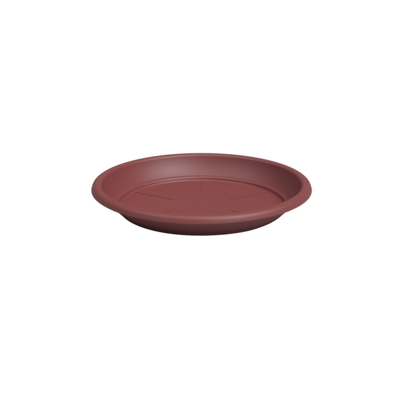 Soucoupe ronde, coloris rouge foncé - D. 35cm