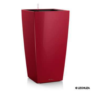 Pot Cubico Premium, coloris rouge L. 30xl. 30xH. 5