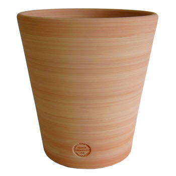 Pot Vaso, en terre cuite claire Ø 27 x H. 27 cm