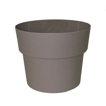 Pot Cocoripot en plastique injecté coloris taupe -