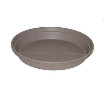 Soucoupe CocoriPot ronde en plastique taupe - D. 2