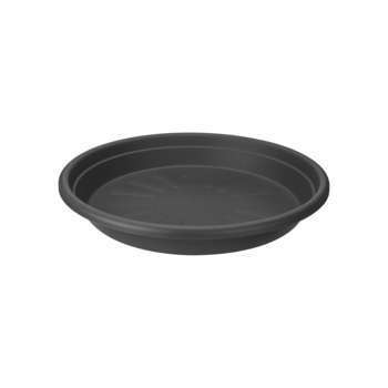 Soucoupe universelle ronde en plastique anthracite