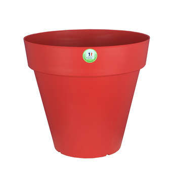 Bac Soleilla rond 30 cm coloris rouge