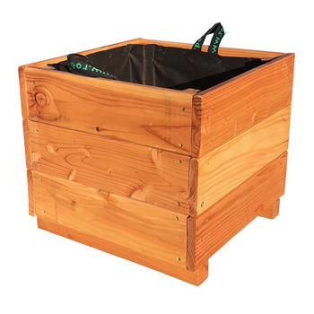 Bac City 45x45xH. 40 mélèze huilé FSC 100%