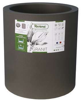 Bac Granit rond 40 en polypropylène 100% recyclabl
