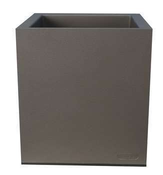 Bac granit carré : gris, L.40xl.40xh.44,5cm