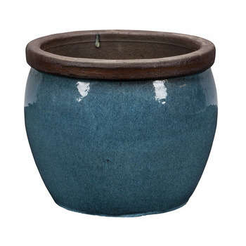 Pot Bonn : vert glacé, d.36xh.30cm