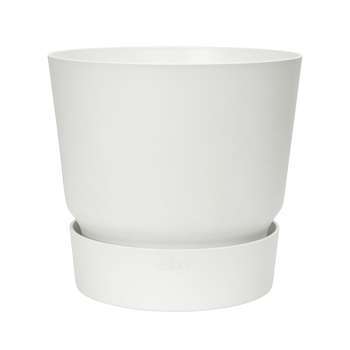 Pot rond Greenville en polypropylène blanc - D. 40