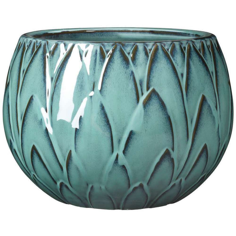 Pot Nelumbo en terre cuite émaillée Ø26,5cm - 3 co