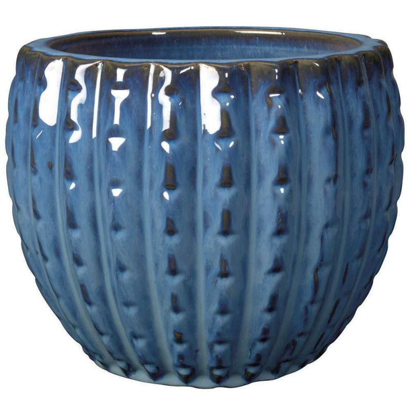 Pot Majorelle en terre cuite émaillée Ø20cm - 3 co