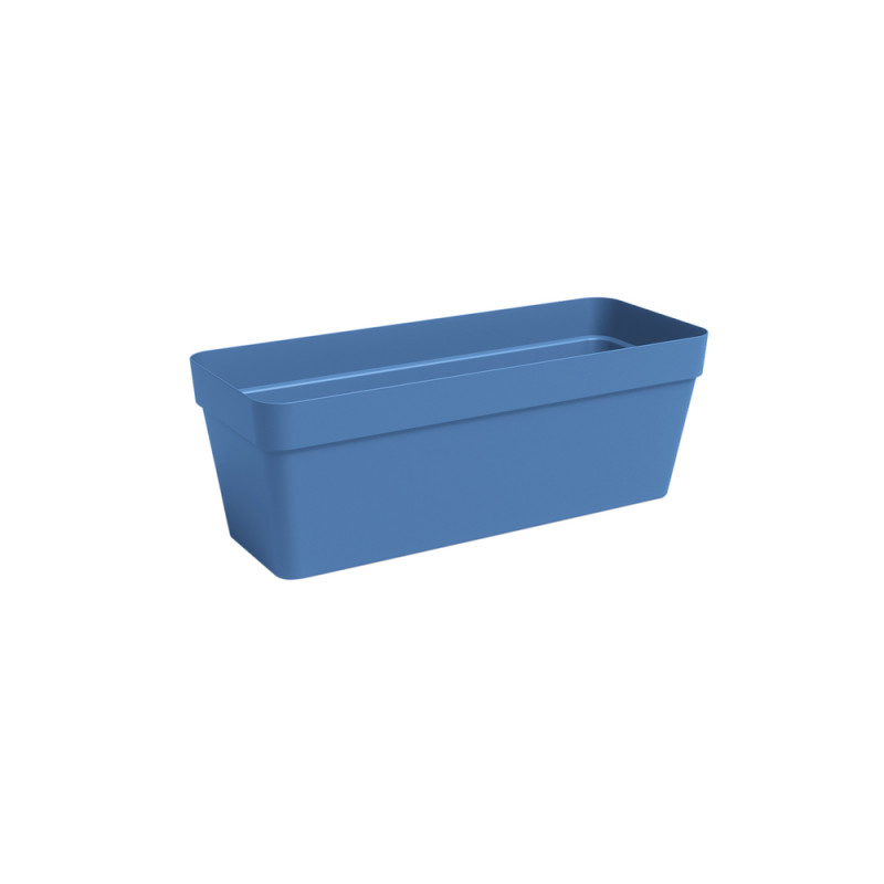 Jardinière Agape, coloris bleu façon blue-jean - L