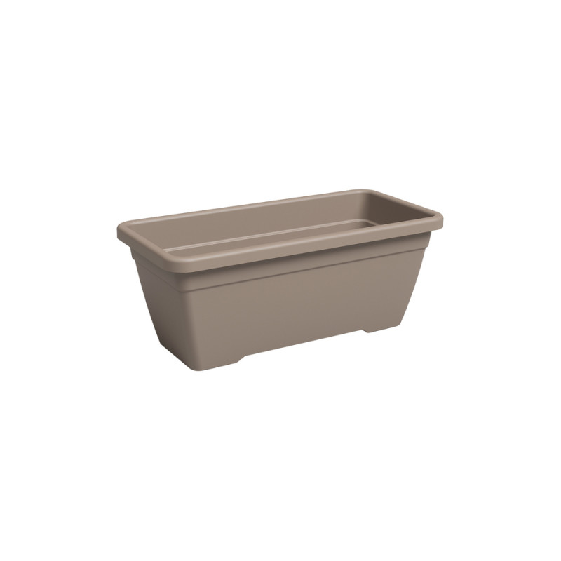 Jardinière rectangle Althéa, coloris taupe - L. 40