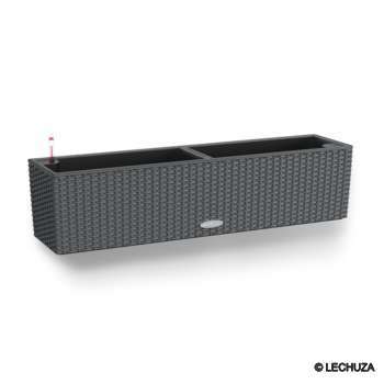 Jardinière balconera cottage, coloris granit - 79x