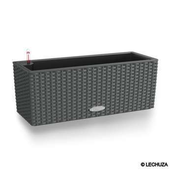 Jardinière balconera cottage, coloris granit - 50x