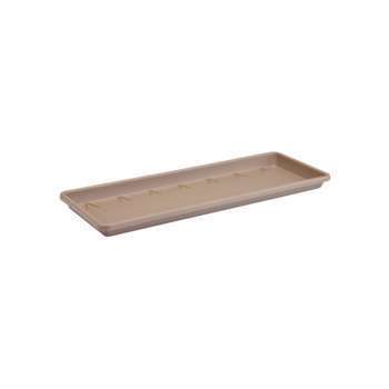 Soucoupe pour balconnière Barcelona L. 40 cm taupe