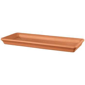 Plateau pour balconnière en terre cuite rouge L. 5