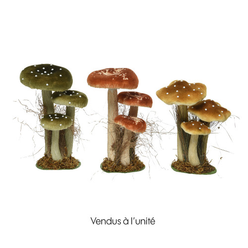 Champignon velours polyester
