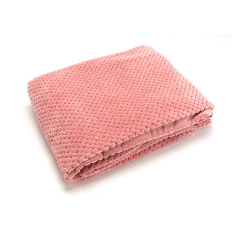 Plaid damier rose poudre
