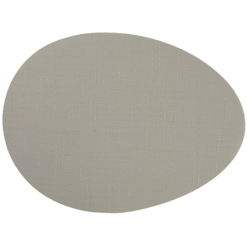 Set de table arrondi, coloris gris clair - L. 45xl