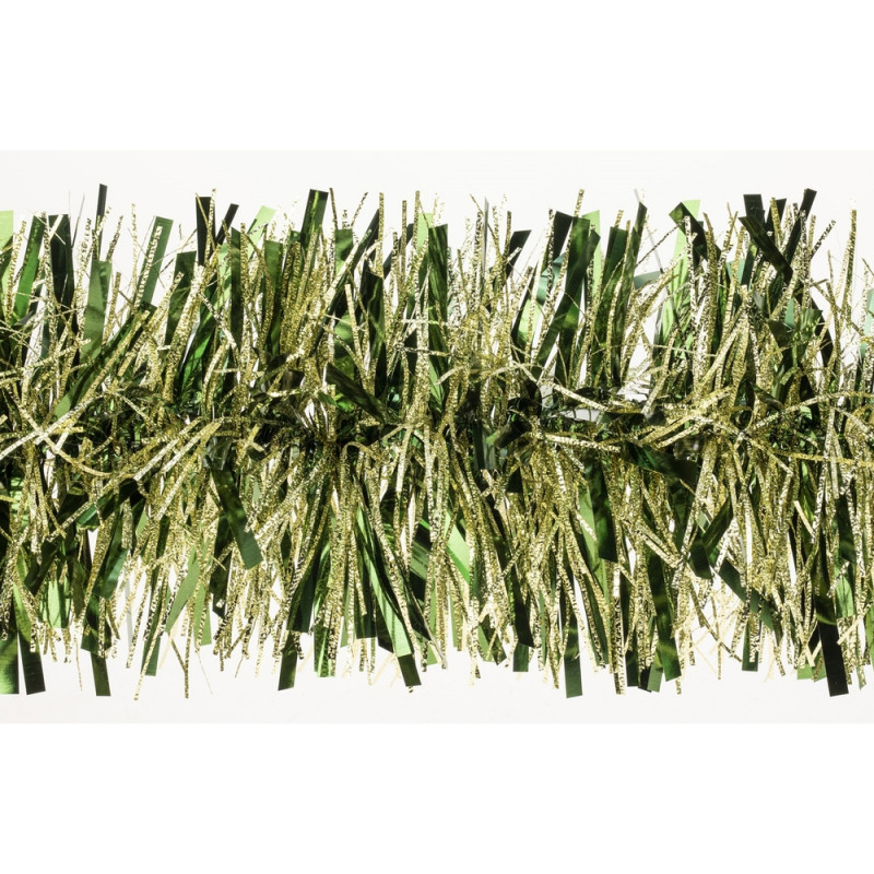 Guirlande de Noël : or, vert - 120mmx2m