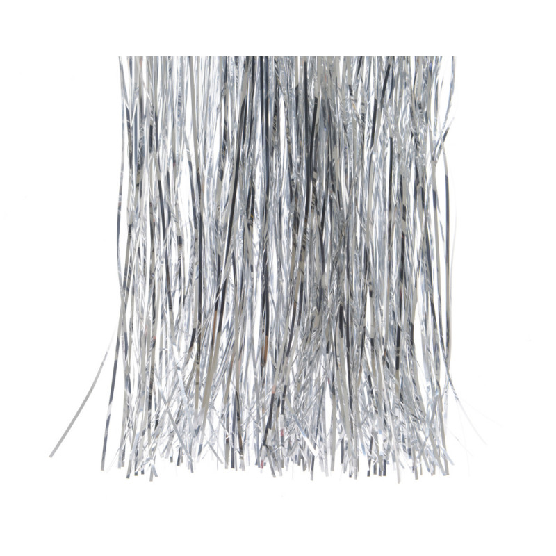 Cheveux d'ange scintillant argent H. 40cm