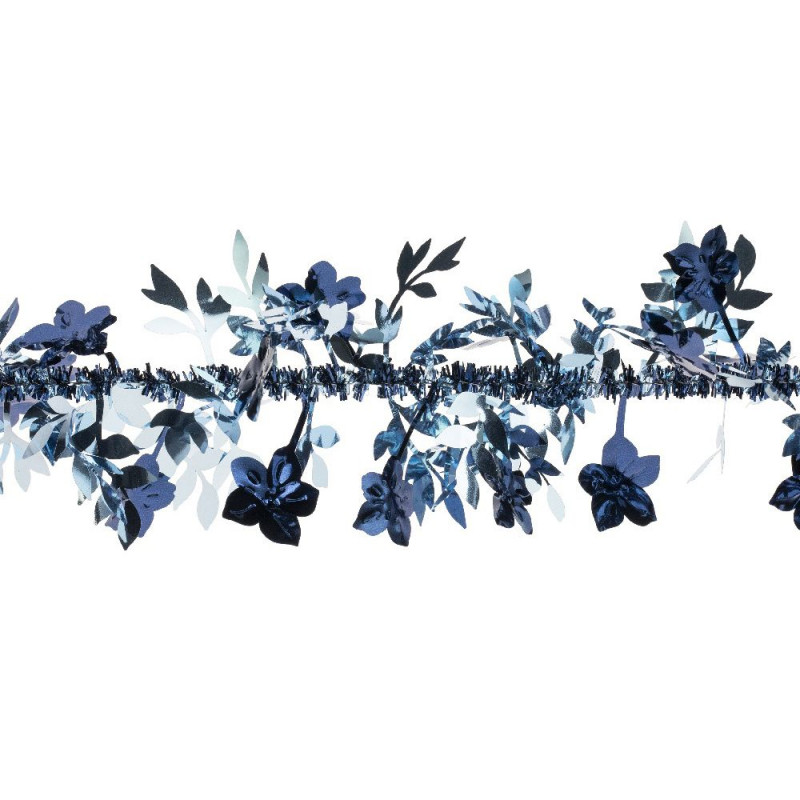 Guirlande de Noël : visteria, coloris bleu clair/f
