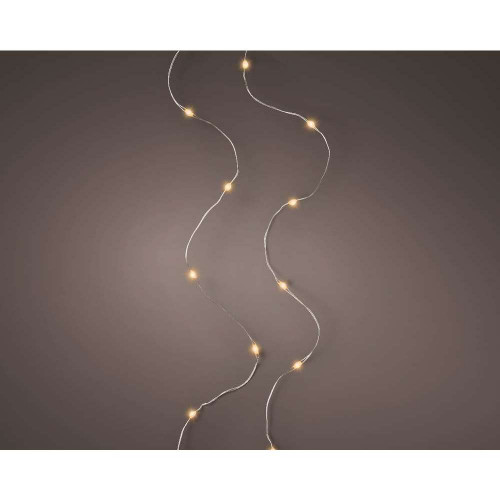 Guirlande lumineuse animée à piles60 micro-led, bl