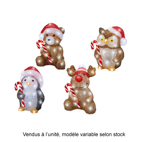 Animal lumineux 32 led animal extérieur blanc froi