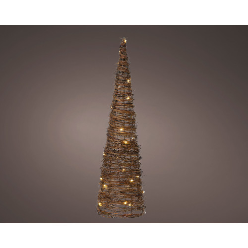 Sapin 30 micro led rotin h60cm