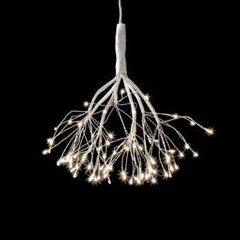 Fleur à suspendre argent 80 led