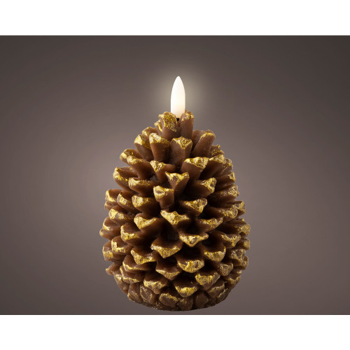 Bougie pomme de pin H 13,1cm
