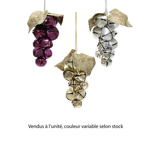 Suspension raisin en métal - coloris variables - 1