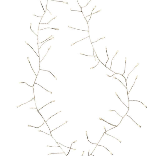 Guirlande compact argent/blanc, 120 cm