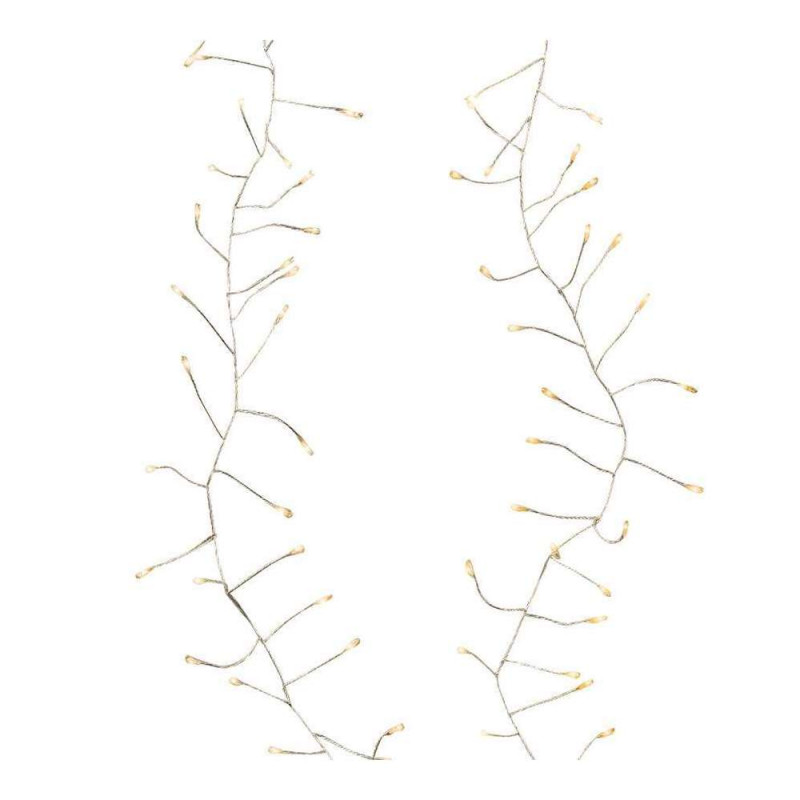 Guirlande compact argent/blanc, 120 cm