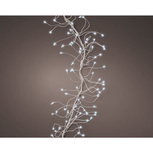 Guirlande Micro Grappe 6 M 960 Led Argent Blanc