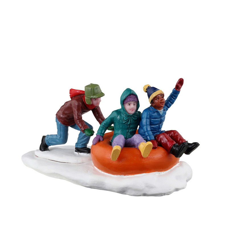 Figurine Bouée tractée pour village de Noël