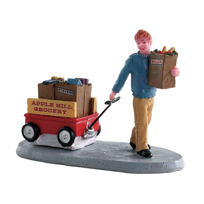Figurine de Noël : Livraison d'alimentation à Cadd