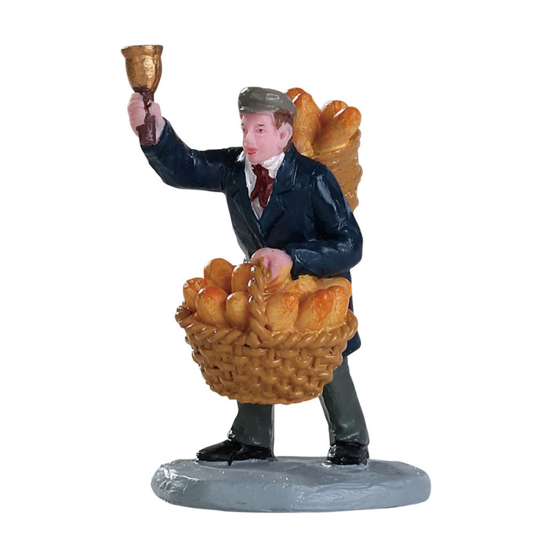 Figurine de Noël : Marchand de pains - H. 7,1cm