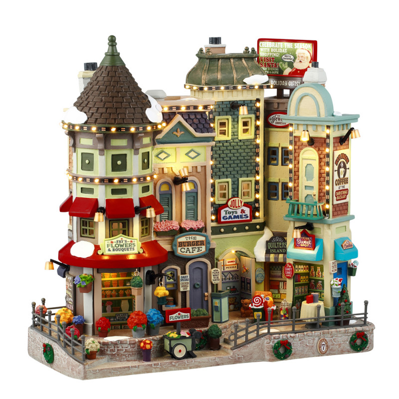 Scène de Noël : Le Bazar de Caddingtton Village -